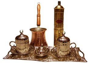 Turkish coffee set.