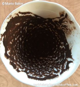 reading coffee grounds